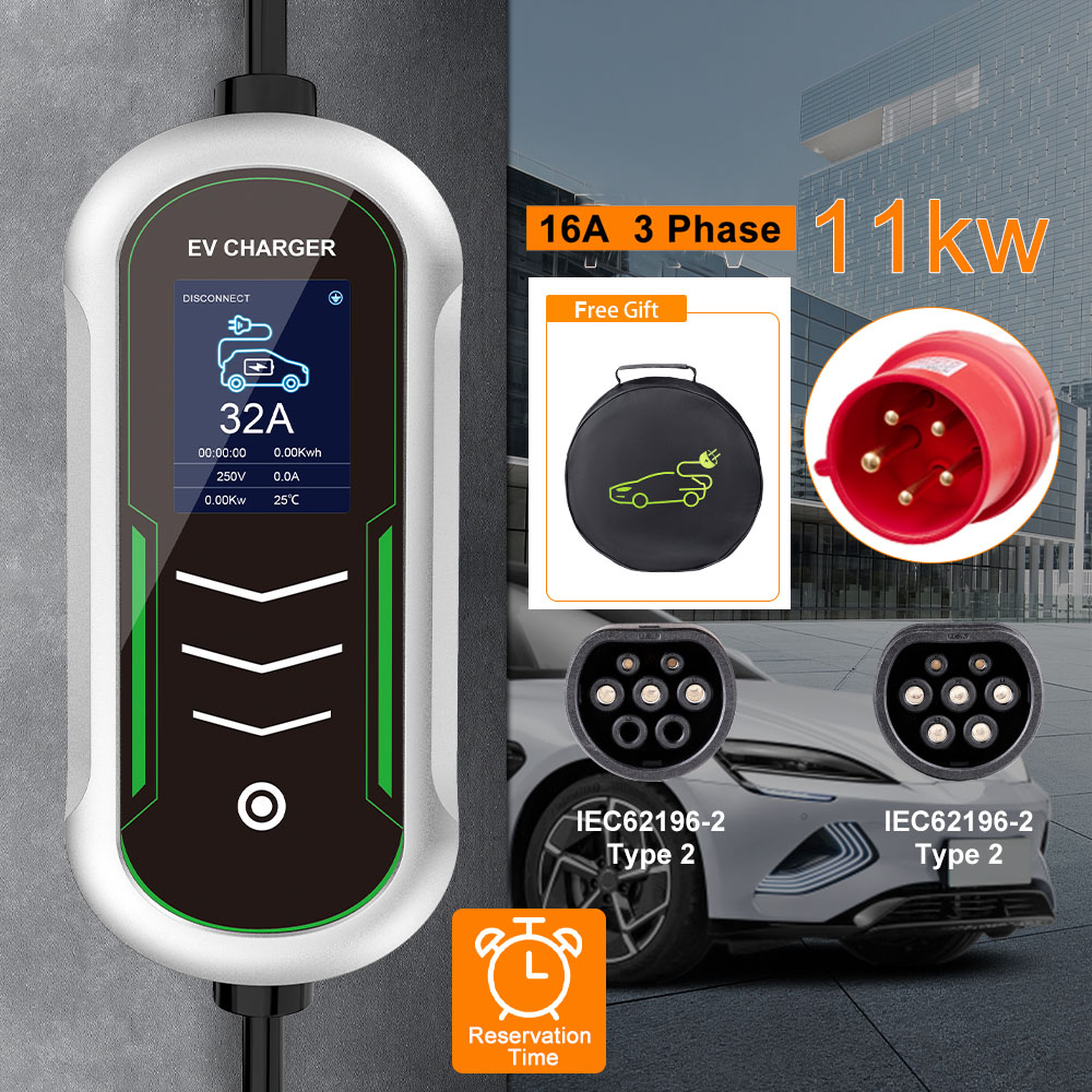 IPENGEN 11KW Портативное заряд – обзор и цена Type 2 Portable Ev Charger 11Kw Cee