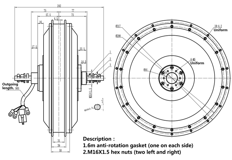 Комплект для электровелосипеда – обзор и цена Qs Motor 273 8000W Hub Motor