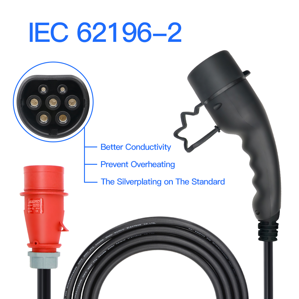 Кабель 3,5 м Type2 Портативное – обзор и цена Type 2 Portable Ev Charger 11Kw Cee