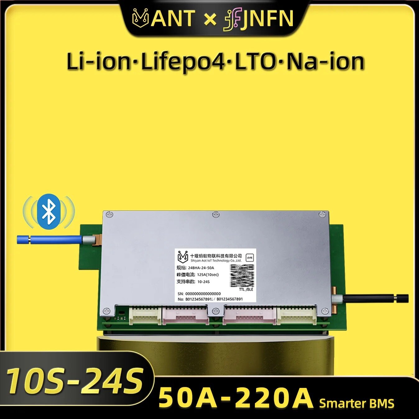 Плата защиты аккумуляторов Ant – обзор и цена Smart Bms 24S 200A Bluetooth Lifepo4