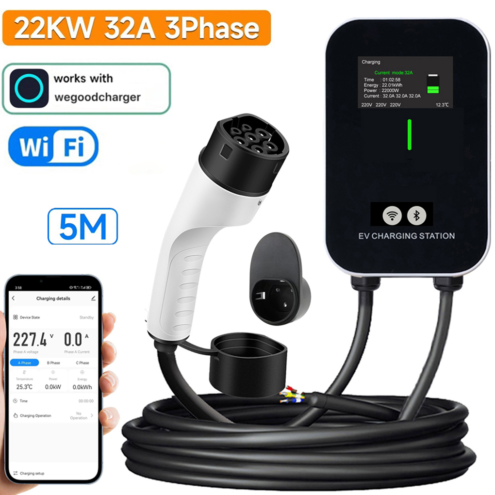 TYPE-2 Зарядное устройство для – обзор и цена Ev Charger Type 2 22Kw 32A 3 Phase