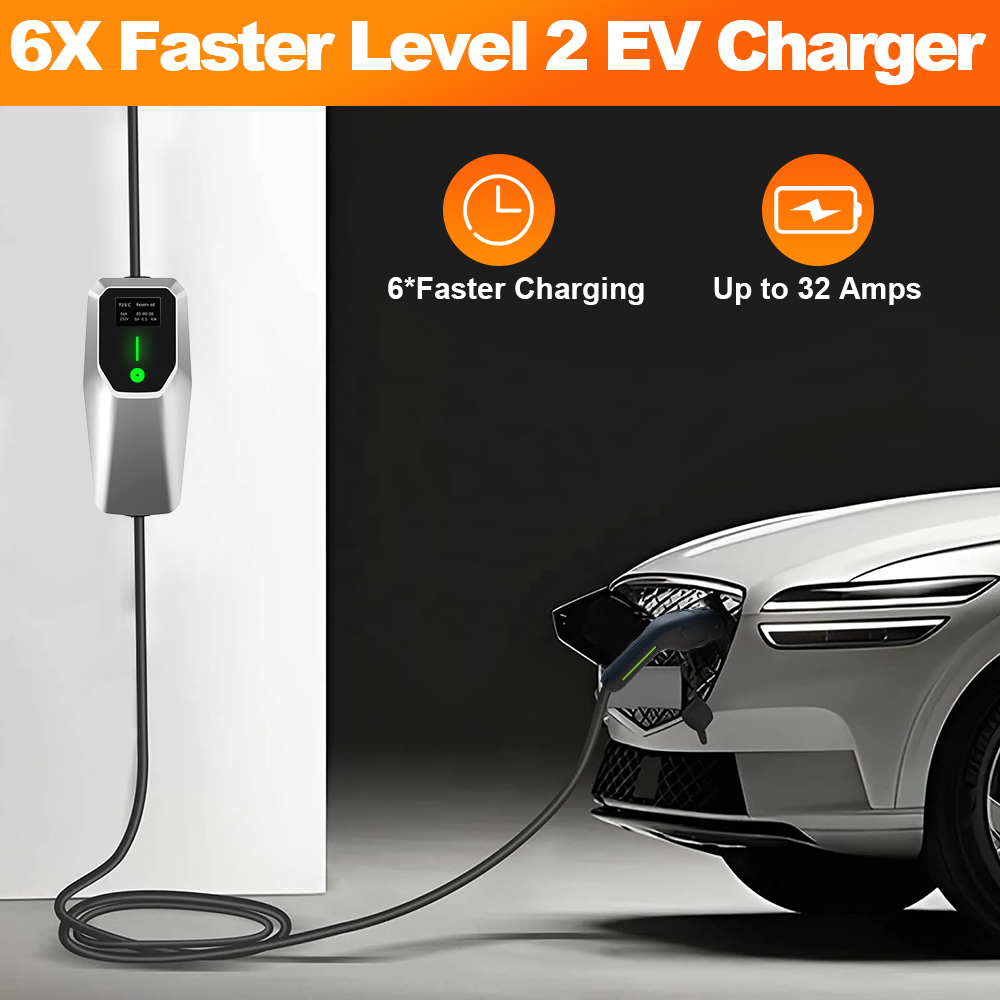 Зарядное устройство Junsun 32A – обзор и цена J1772 Evse 32A Level 2 Charger